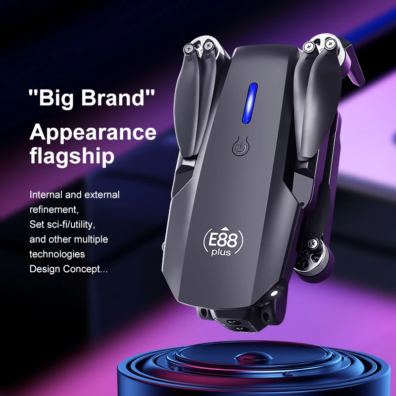 New E88 Plus Quadcopter Drone: - Drone Camera 4K 评论和价格