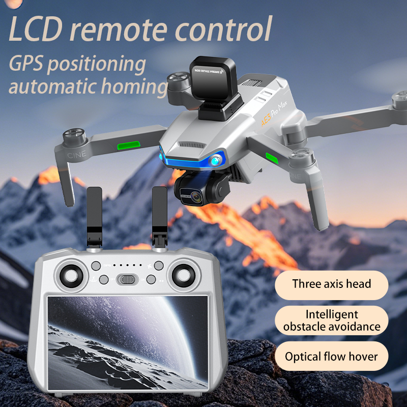 AE3 PRO Max NEW LCD SC GPS Dro - Drone Camera With Gimbal 评论和价格