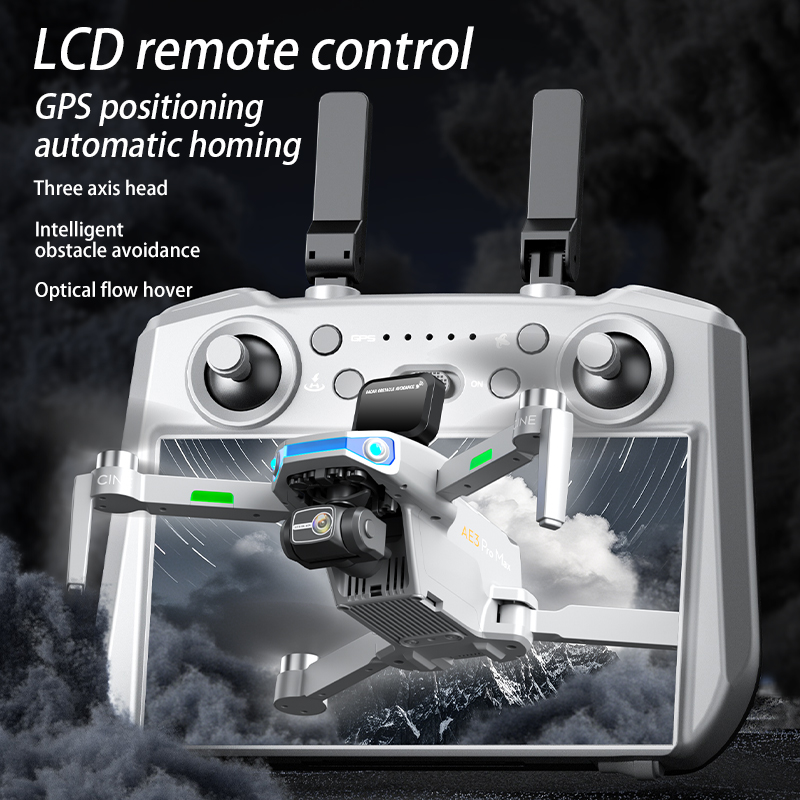 AE3 PRO Max NEW LCD SC GPS Dro - Drone Camera With Gimbal 评论和价格